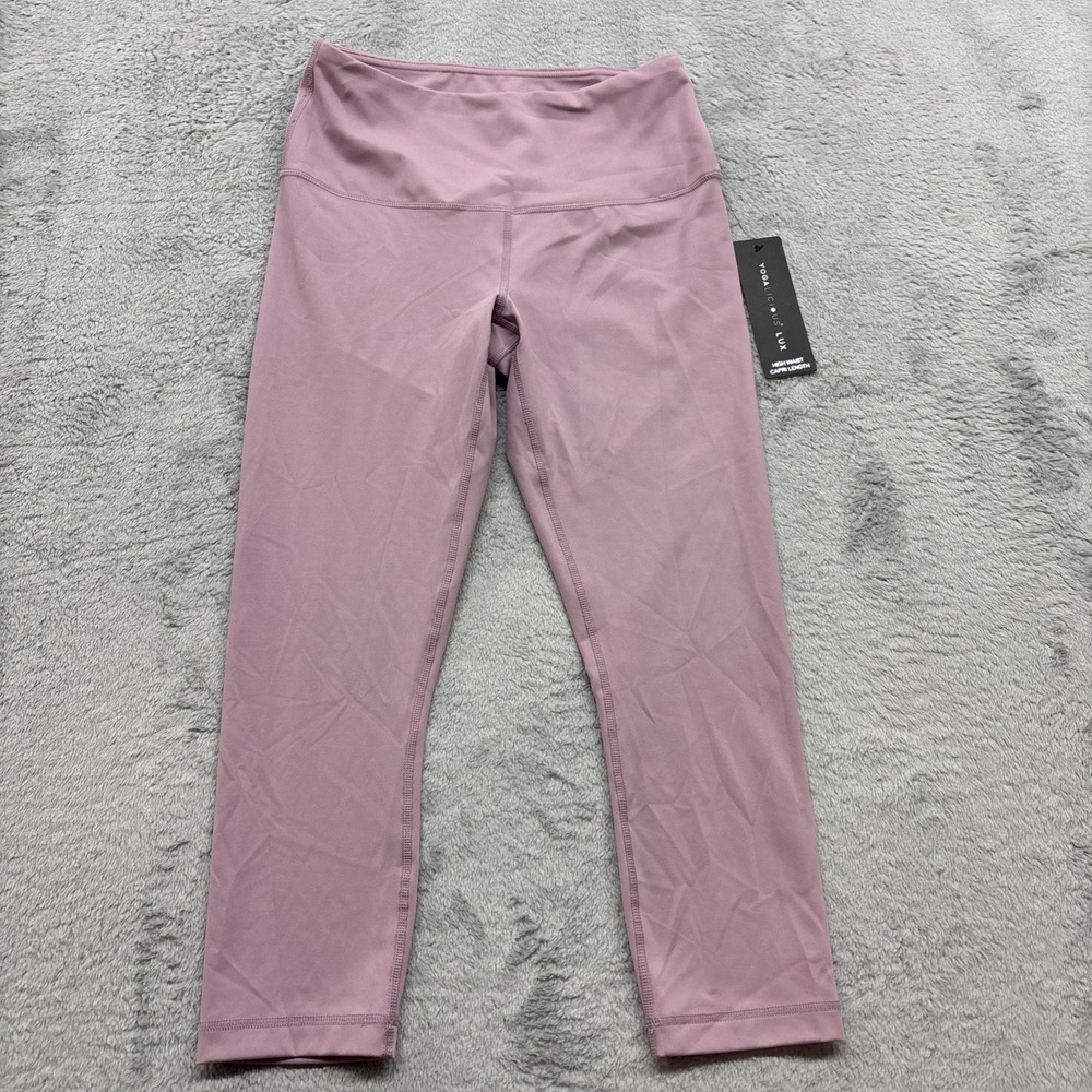 Yogalicious Lux Leggings High Waist‎ Capri Length Women's S Pink